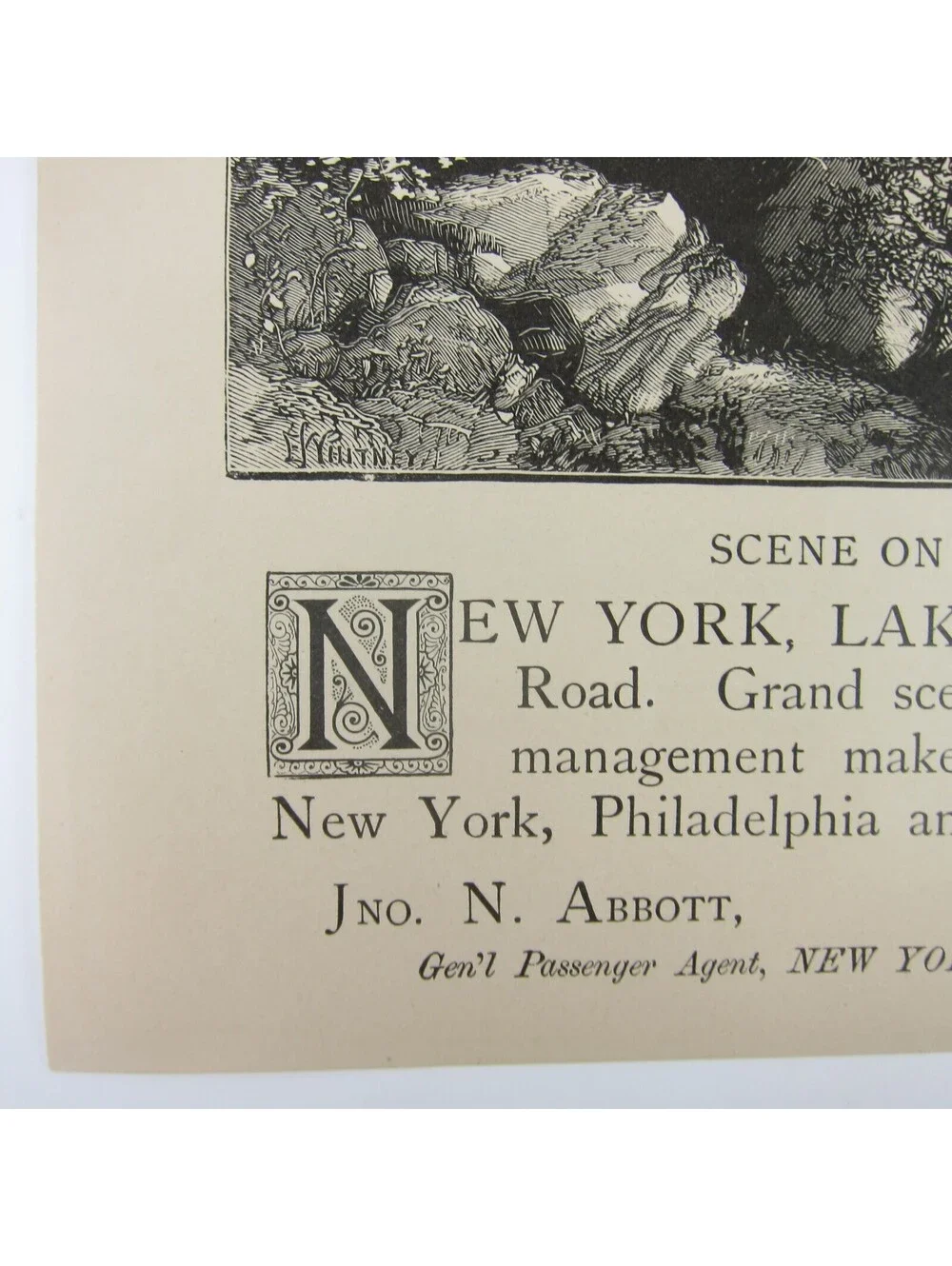 1880s New York Lake Erie & Western Railroad, The Southern St. Louis Advertising